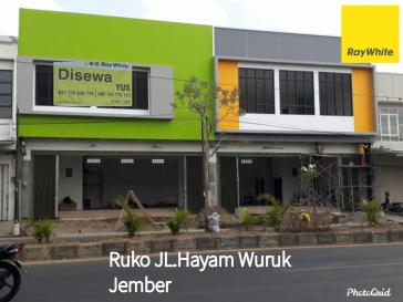 DISEWAKAN RUKO DI JL. HAYAM WURUK JEMBER
