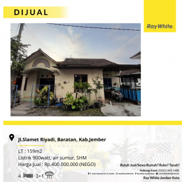 DIJUAL RUMAH DAERAH JEMBER KOTA